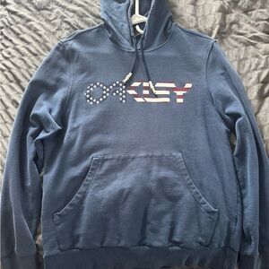 Oakley Navy Hoodie with USA Logo